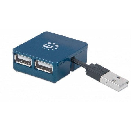 Manhattan Micro Hub USB 2.0 de 4 Puertos, 480 Mbit/s