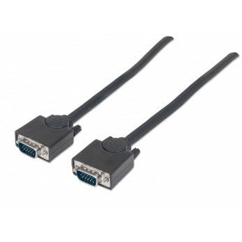 Manhattan Cable para Monitor SVGA 8mm, VGA (D-Sub) Macho - VGA (D-Sub) Macho, 1.8 Metros