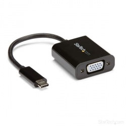 StarTech.com Adaptador de Video USB C - VGA, Negro