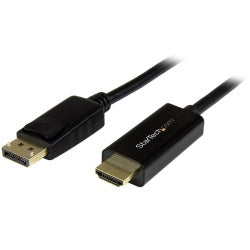 StarTech.com Cable DisplayPort 1.2 Macho - HDMI Macho, 4K, 30Hz, 2 Metros, Negro