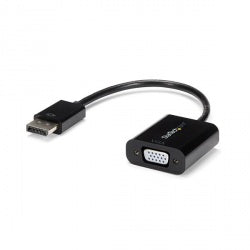 Startech.com Adaptador Convertidor DisplayPort Macho - VGA Hembra, 10cm, Negro