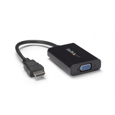 StarTech.com Adaptador HDMI 19-p Macho - VGA 15-p Hembra, Negro