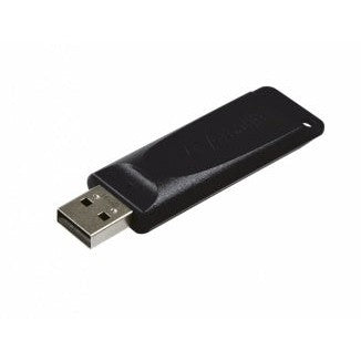 Memoria USB Verbatim Slider Go, 16GB, USB 2.0, Negro