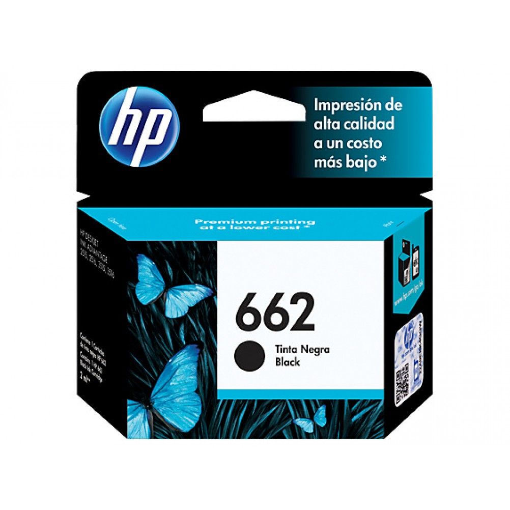 Cartucho de Tinta HP662 Negro Original