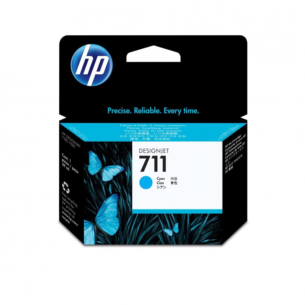 Cartucho de Tinta HP 711 Cian HP DesignJet T120, T520