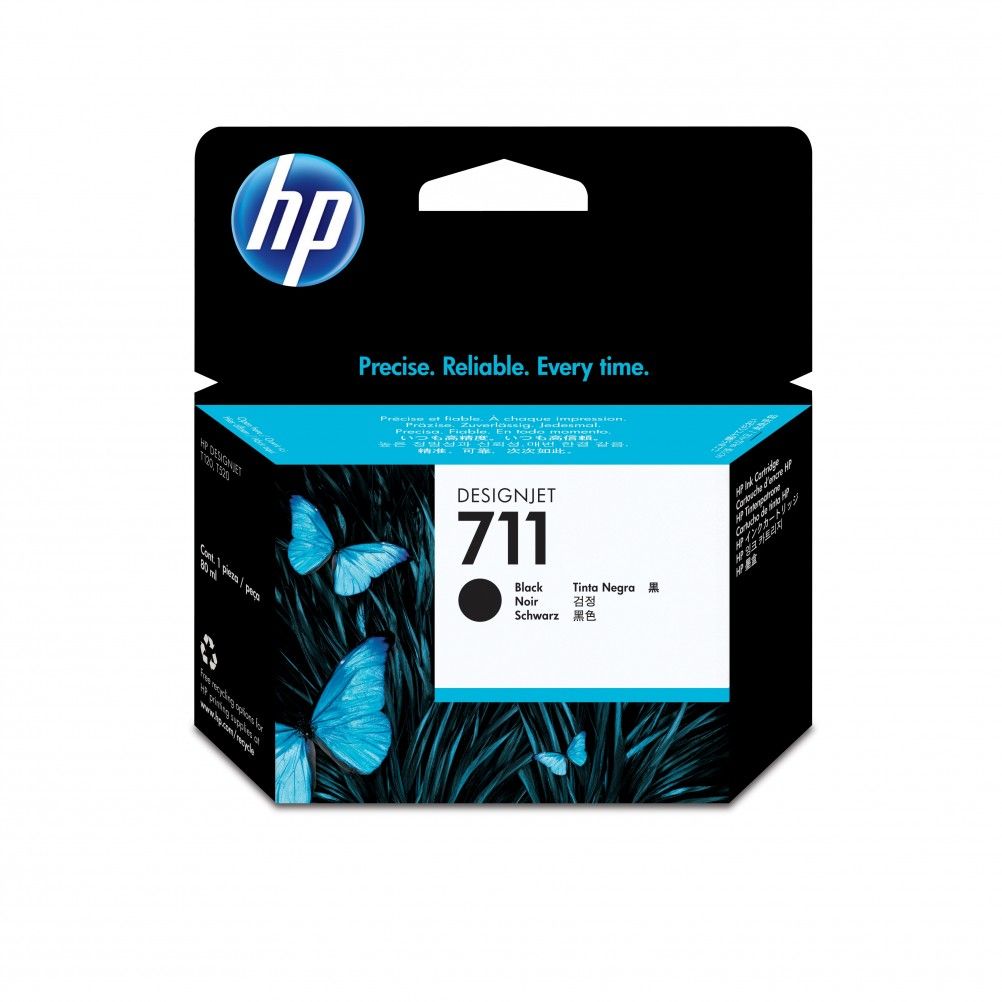 Cartucho de Tinta HP 711 80-ml Negro HP DesignJet T120, T520