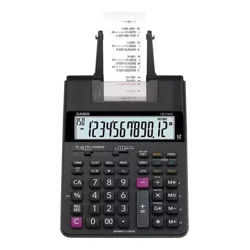 Calculadora Sumadora Casio Hr-170rc De Escritorio Negra