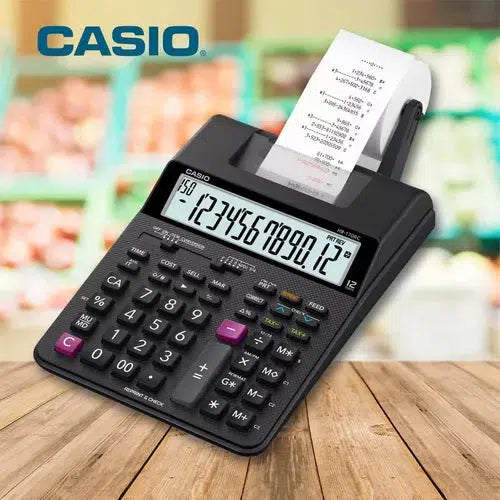 Calculadora Sumadora Casio Hr-170rc De Escritorio Negra