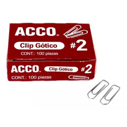 Clip gótico no. 2 ACCO capacidad hasta 1