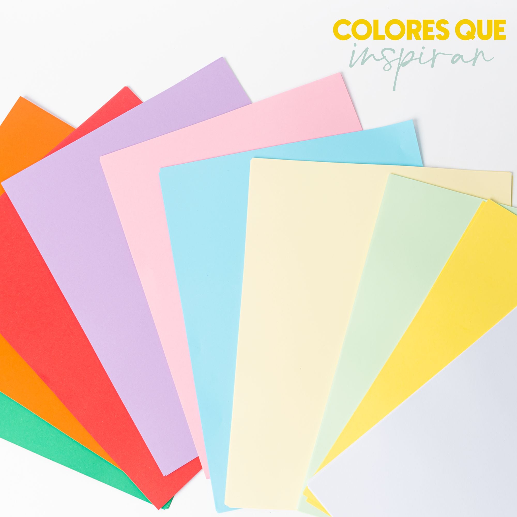 Papel Bond De Colores Pastel Papira Tamaño Carta 100 Hojas