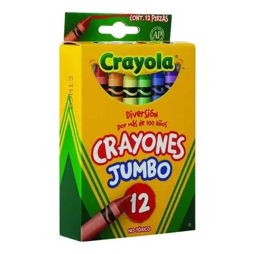Crayones Crayola Jumbo Estuche Con 12 Colores Diferentes