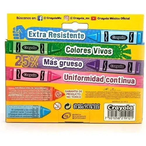 Crayones Extra Jumbo Crayola So Big Estuche Con 12 Colores