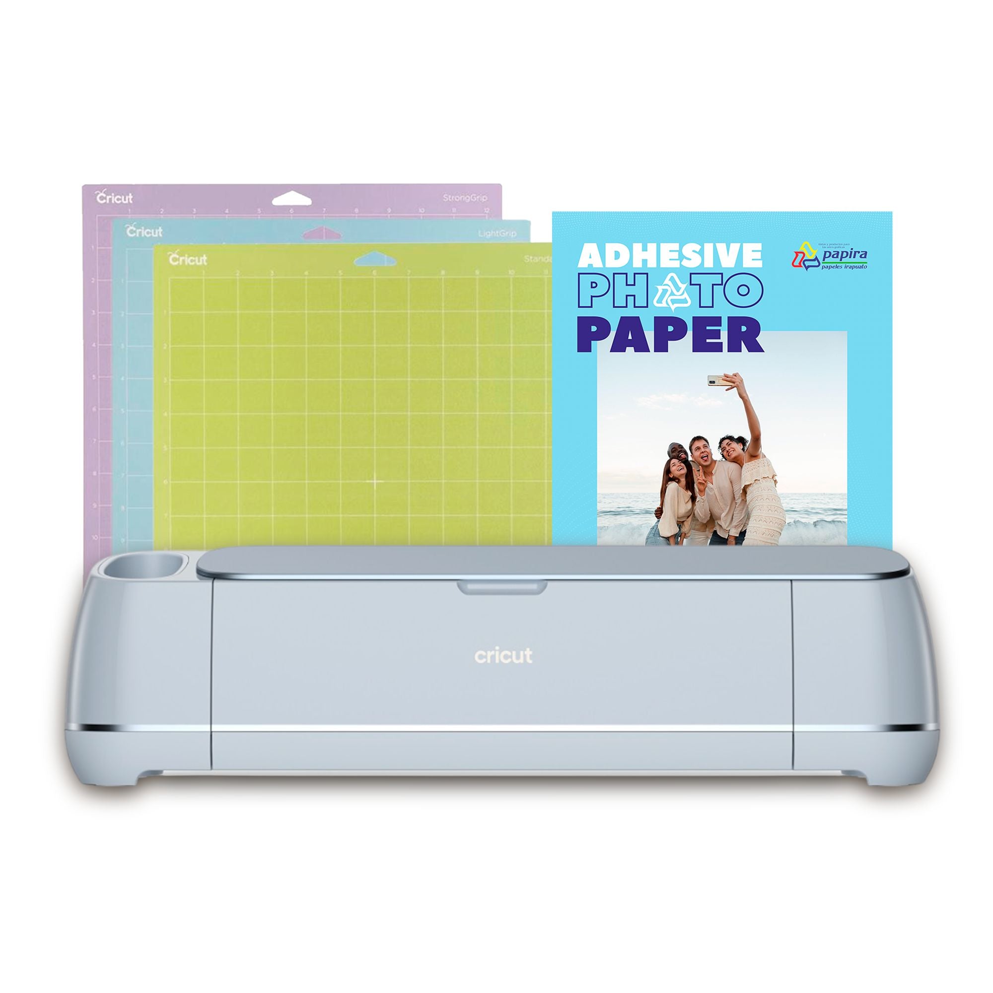 Kit Cricut Maker 3 + Papel Fotográfico Adhesivo Papira Crafting