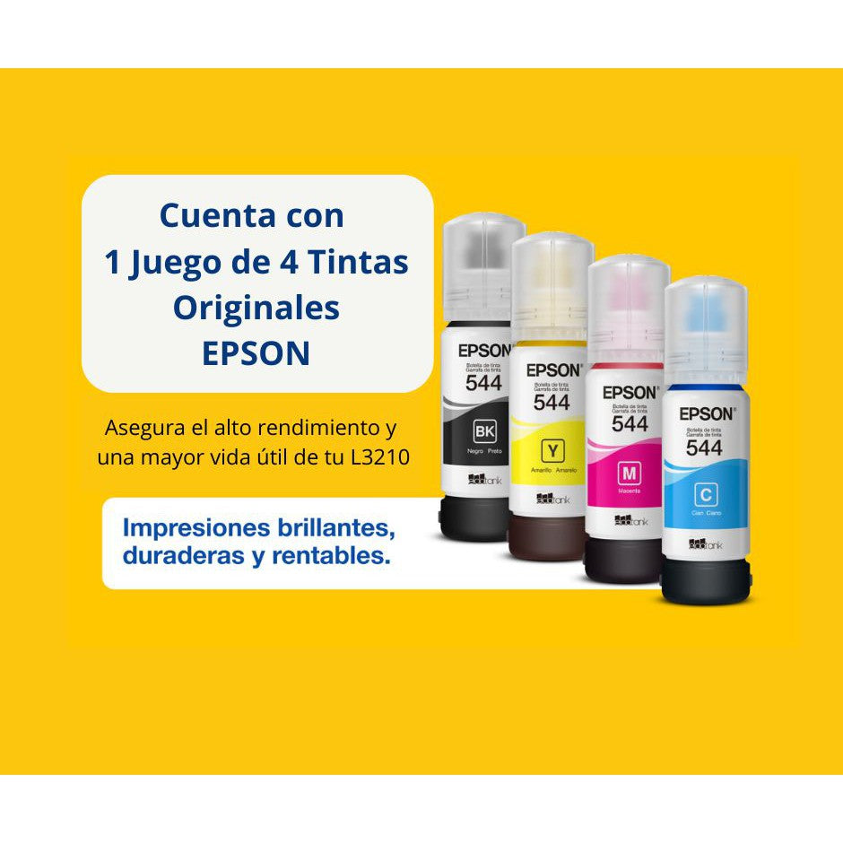 Impresora Multifuncional Epson L3210 Color Inyección de Tinta Duplex