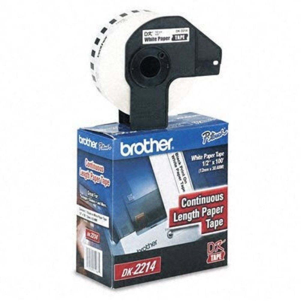 Cinta para Impresora Brother DK2214 DK Blanco