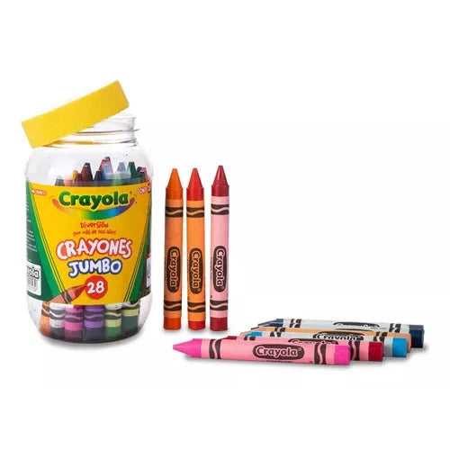 Crayones Crayola Jumbo Estuche Con 28 Colores Diferentes