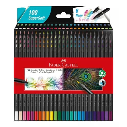 Lápices De Colores Faber Castell Super Soft 100 Colores