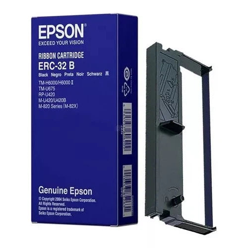 Cintas para Impresora Epson ERC-32  Matriz de Punto M 820, M 825 Negro