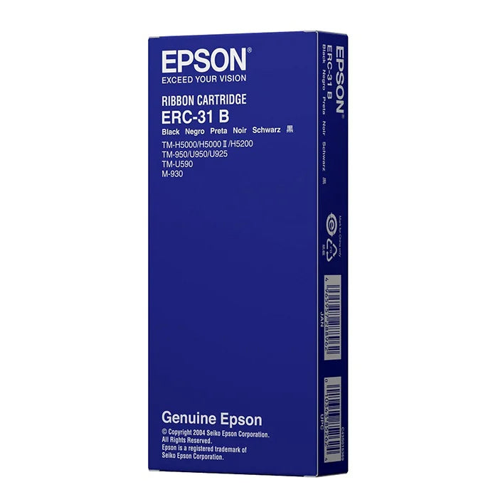 Cinta para Impresora Epson ERC-31 Negro Matriz de Punto Epson TM-U950