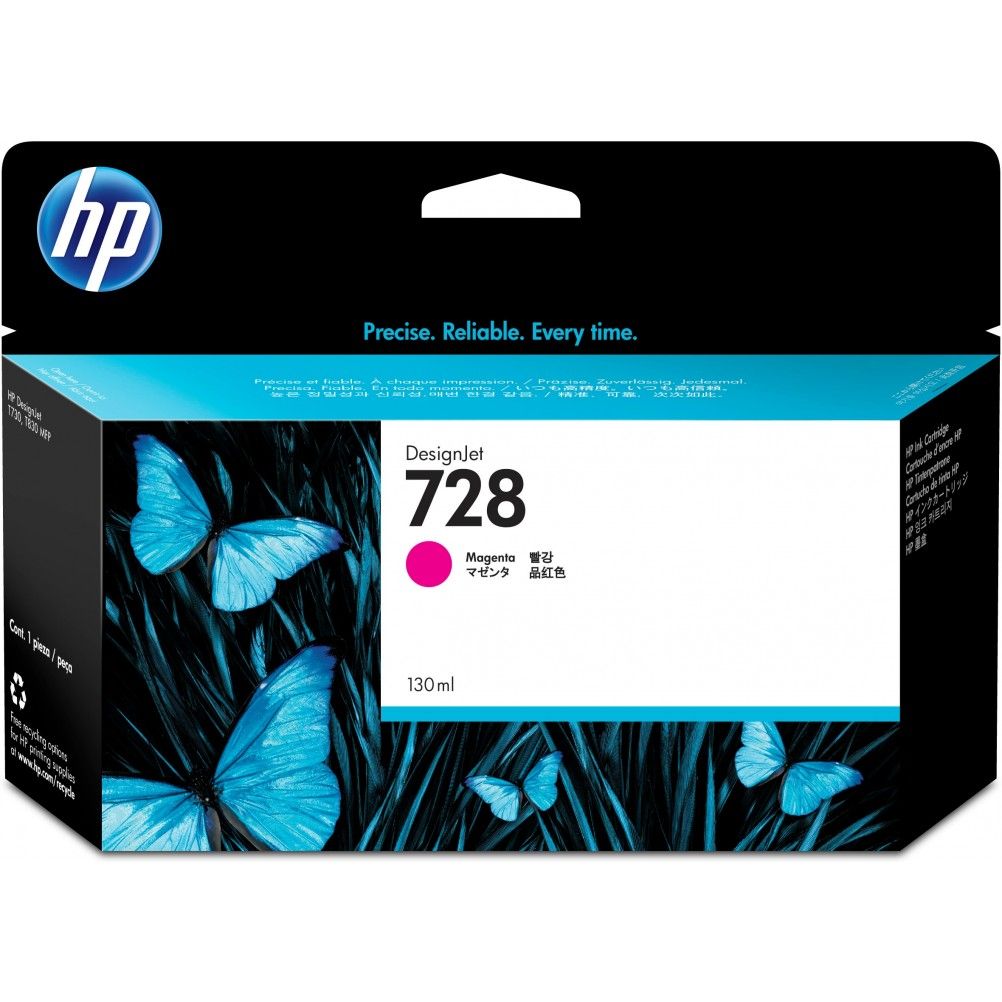 Cartucho de Tinta HP 728 Magenta HP DesignJet T730 Printer,T830