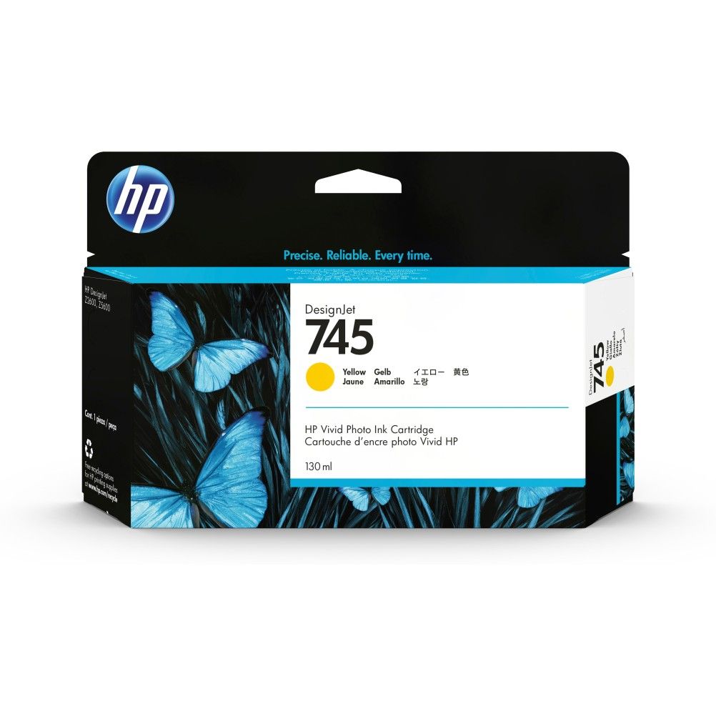 Cartucho de Tinta HP 745 Amarillo Estandar HP DesignJet Z2600, Z5600