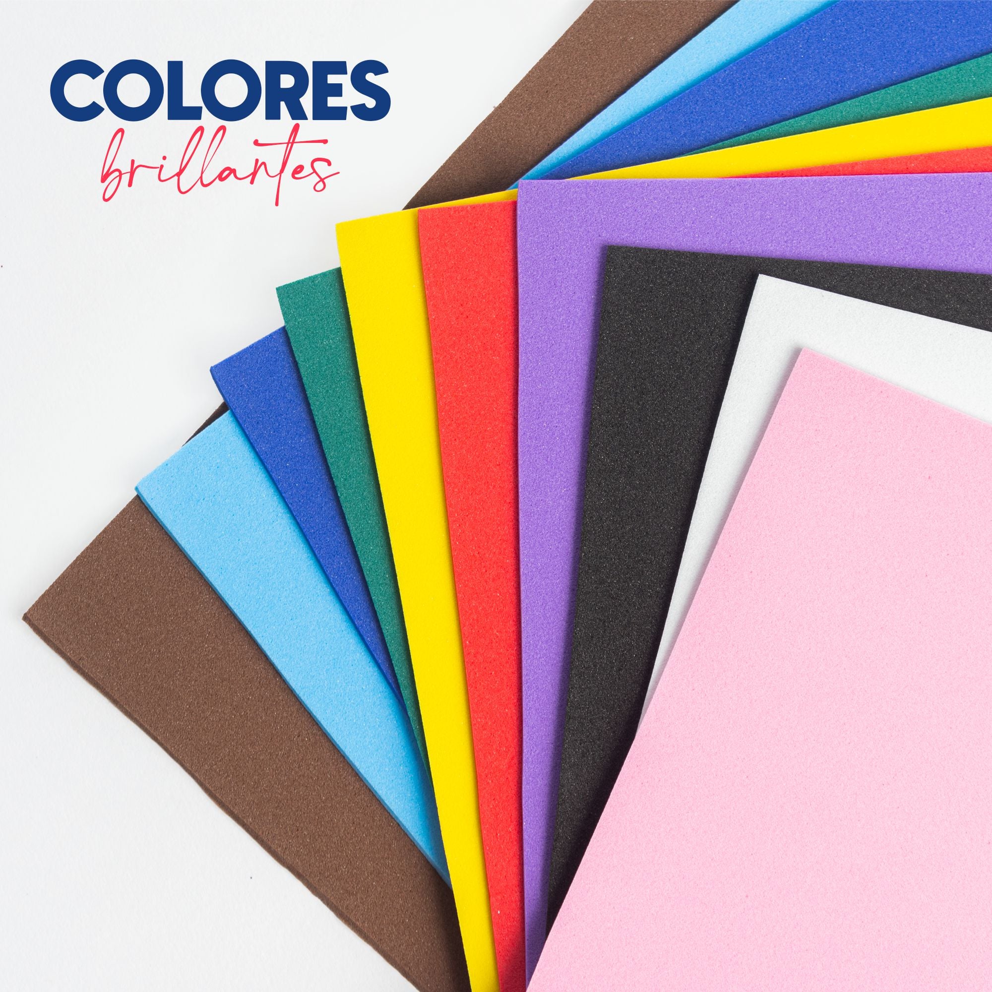 Foamy Liso Papira Tamaño Carta Colores Surtidos 10 Hojas