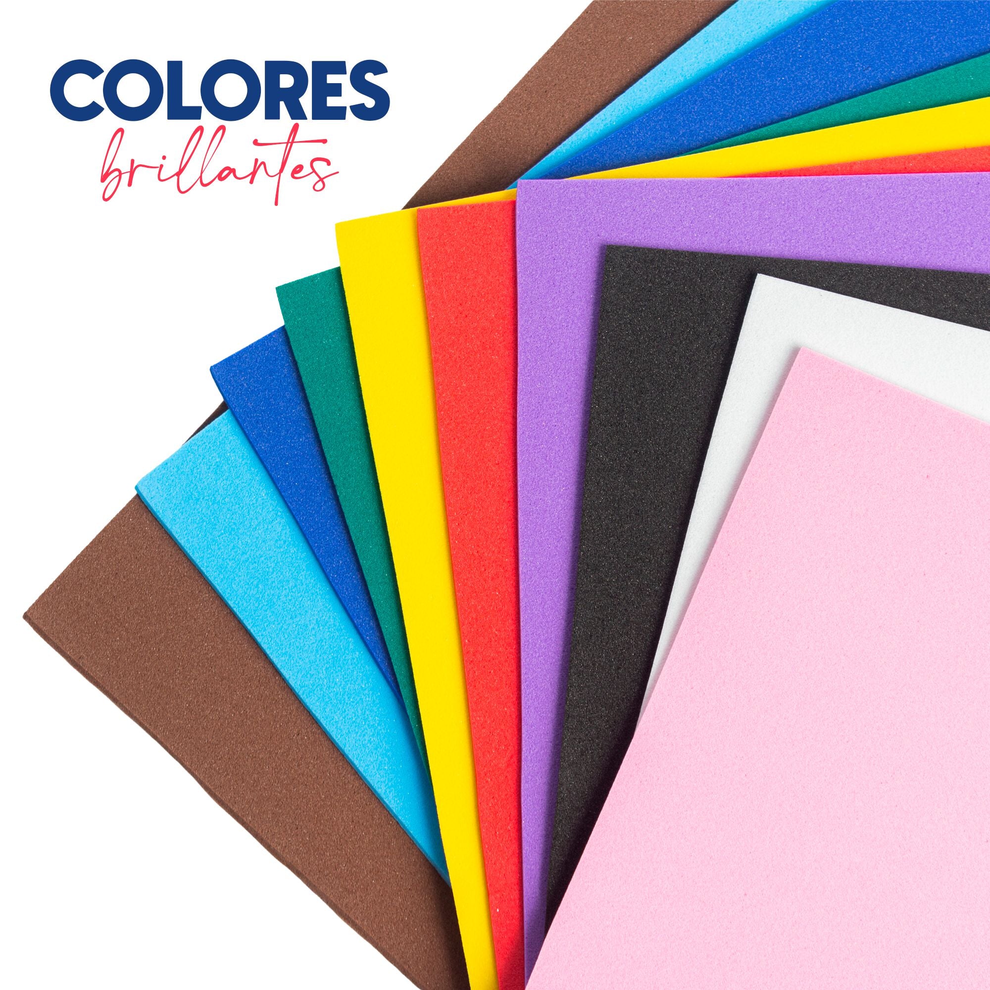 Foamy Liso Papira Tamaño Carta Colores Surtidos 10 Hojas