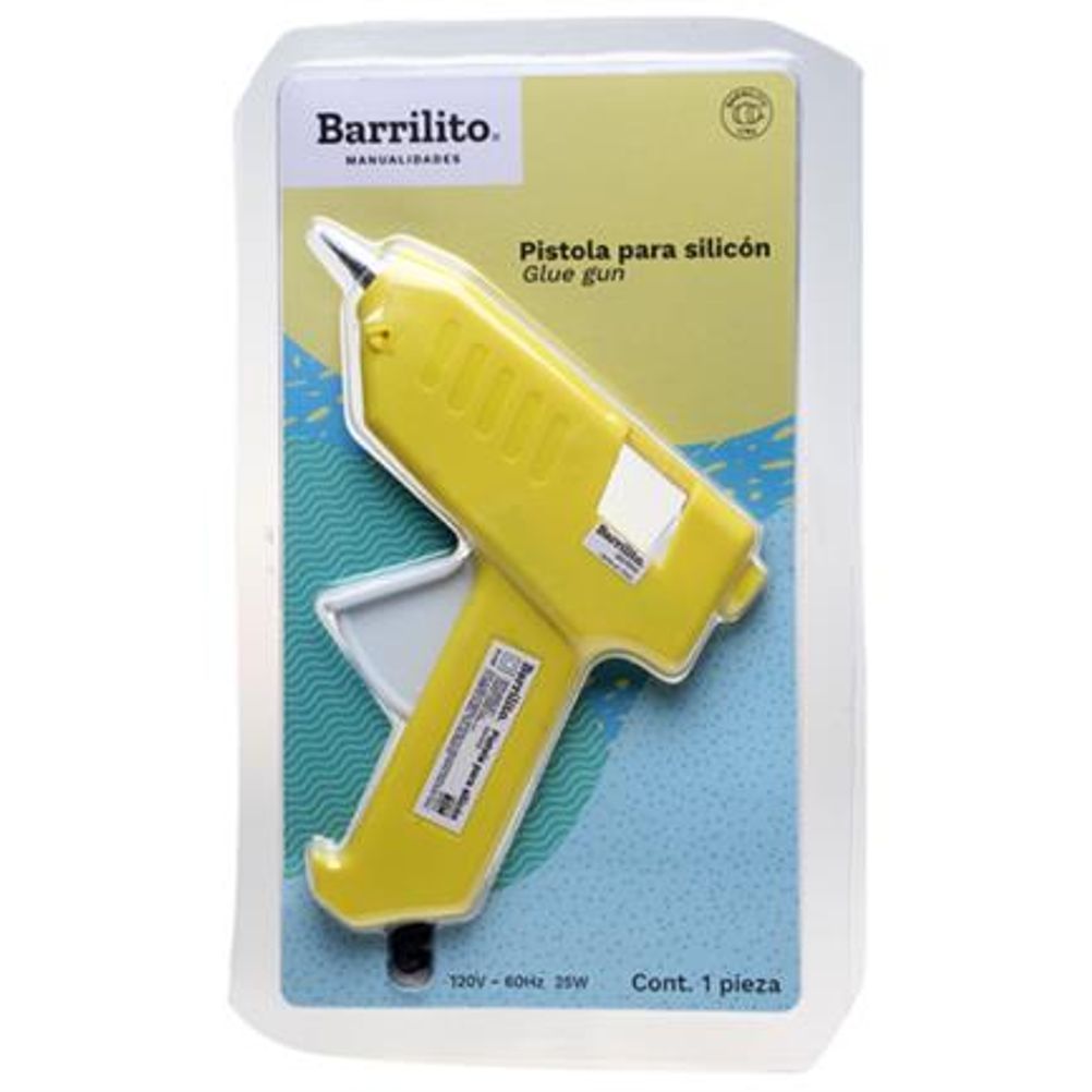 Pistola para Silicón Barrilito Delta 7 mm Amarillo