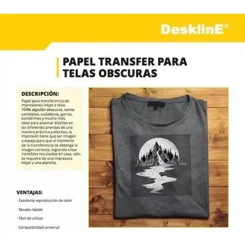 Kit Papel Transfer Telas Claras Y Oscuras Kronaline 20 Hojas