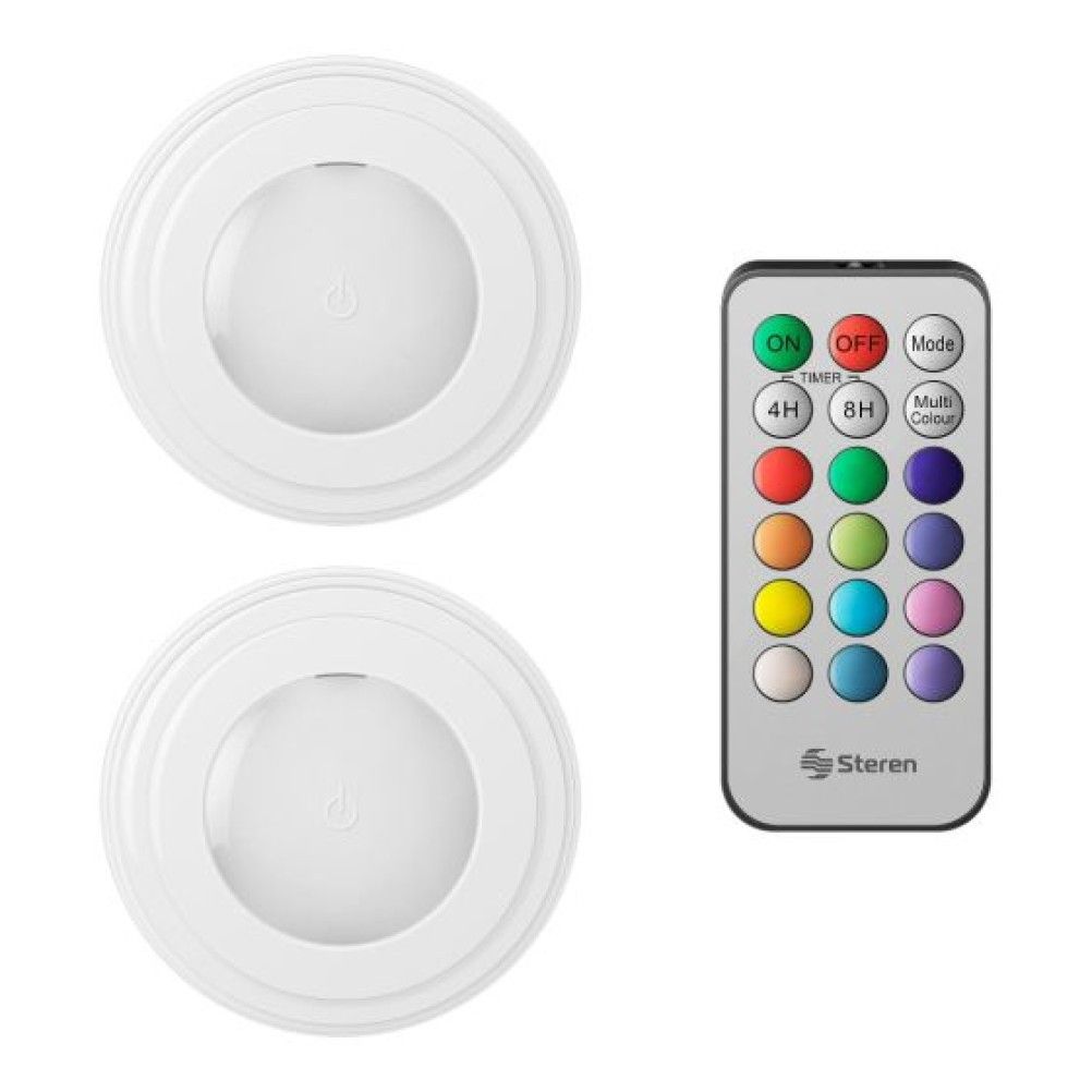 Lampara LED Steren LAM-RM3 Número de Bombillas 2 Bombilla(s) con Control Remoto Color Blanco