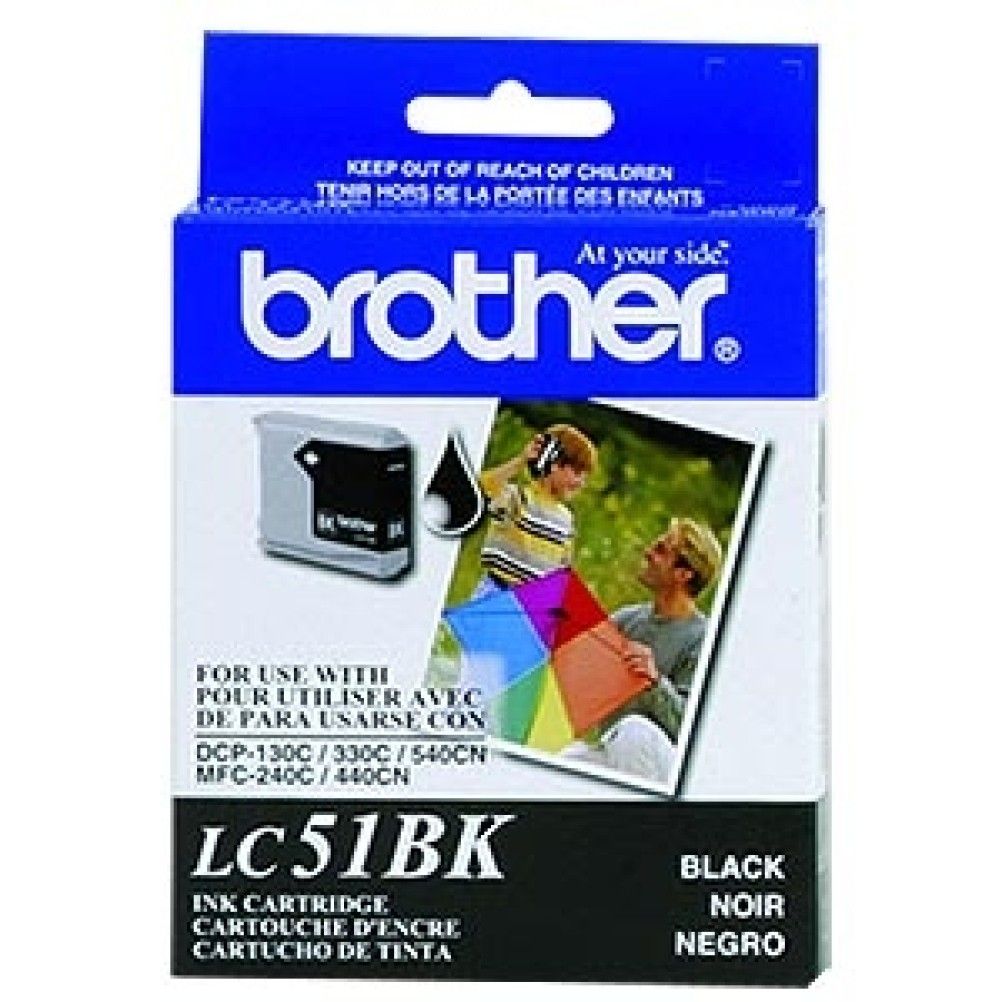 Cartucho de Tinta Brother LC-51BK Negro 400 Pagina(s) DCP-130C, 330C