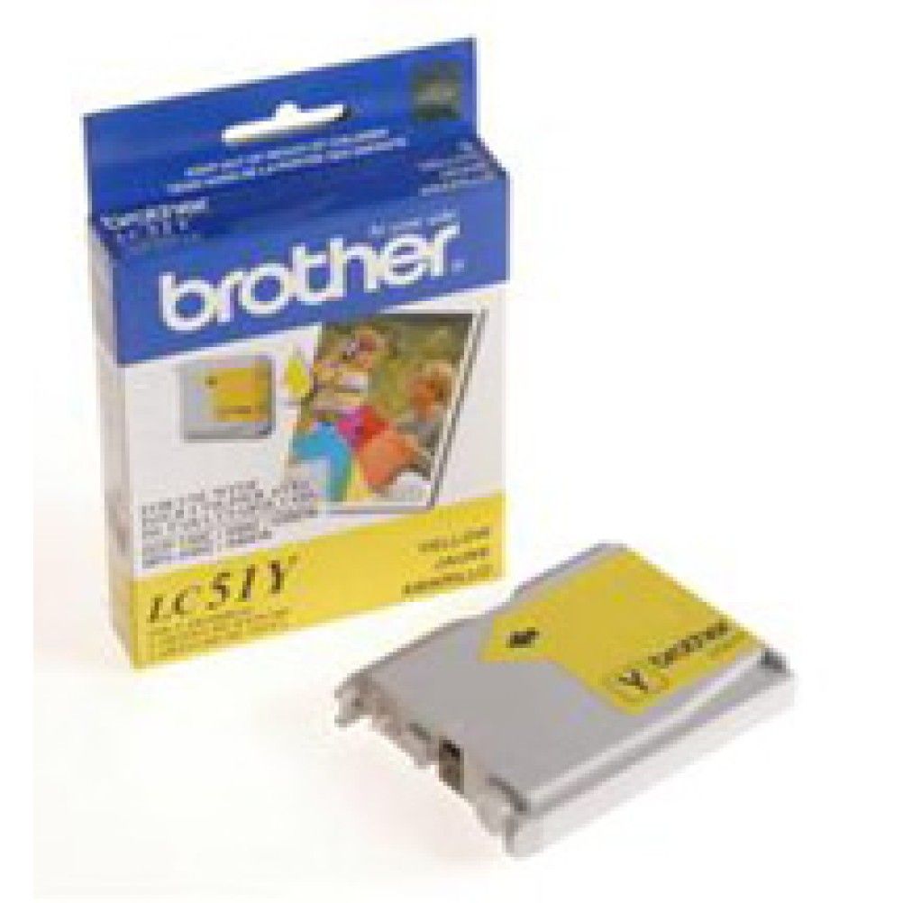 Cartucho de Tinta Brother LC51Y Amarillo 400 Pagina(s) DCP-130C, 330C