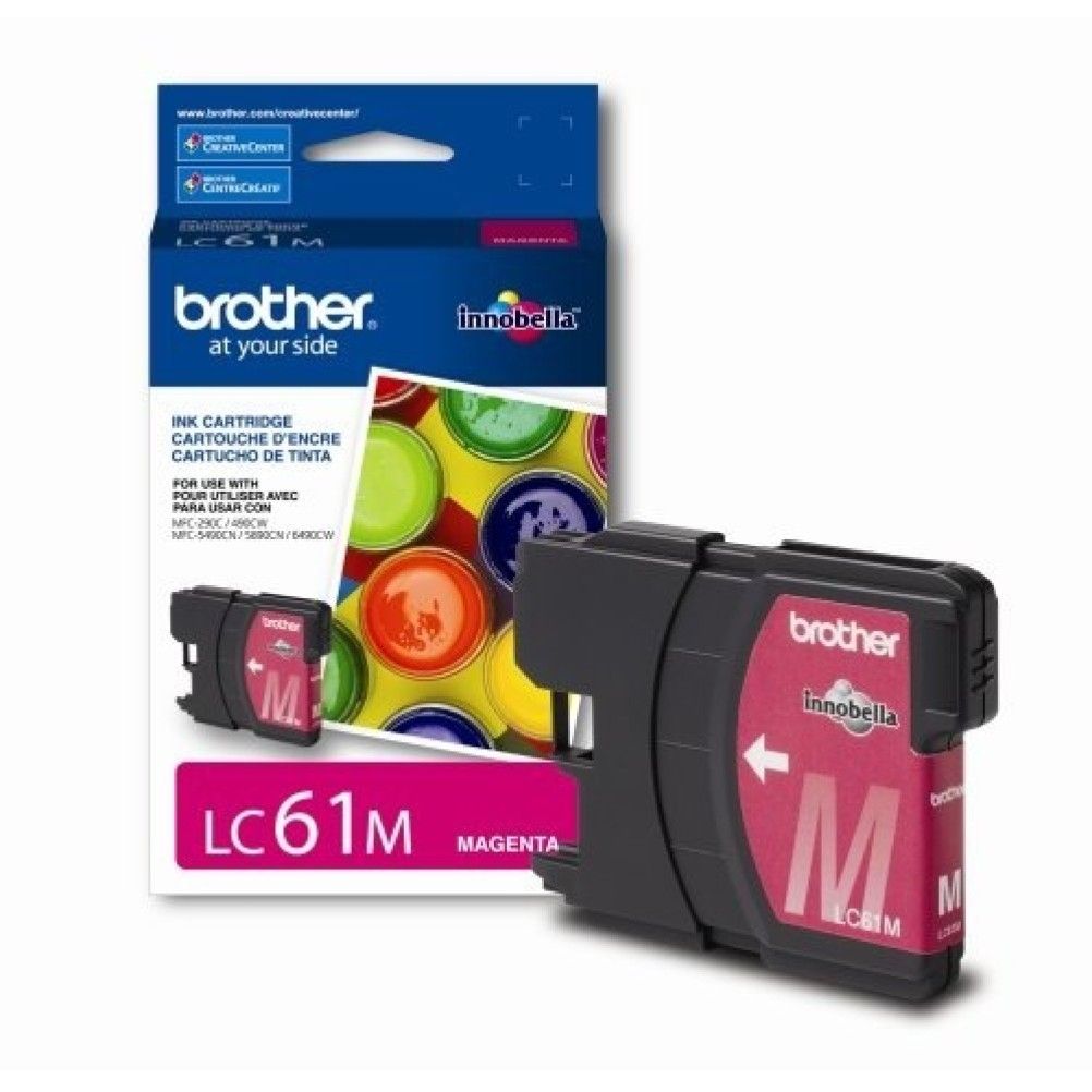 Cartucho de Tinta Brother LC61M Magenta 325 Pagina(s) DCP-165C, 385C