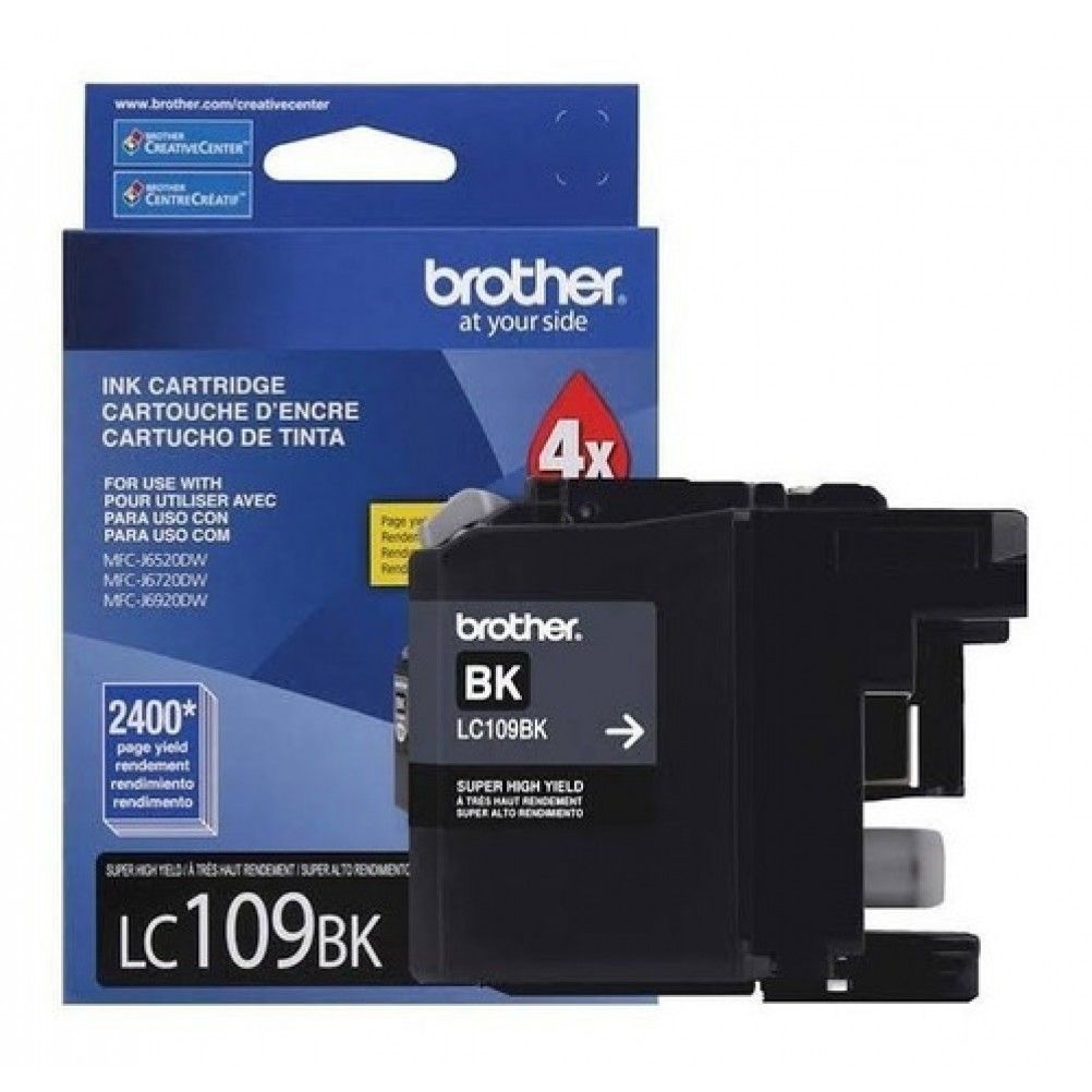 CARTUCHO BROTHER LC109BK NEGRO, 2400 PÁGINAS