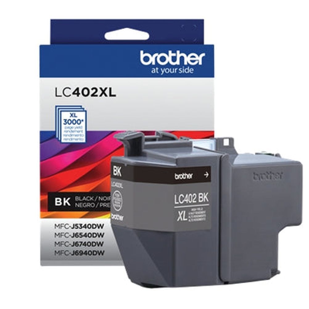 Cartucho de Tinta Brother LC402XLBK Negro 3000 Pagina(s) CJ6940DW, MFC-J6540DW