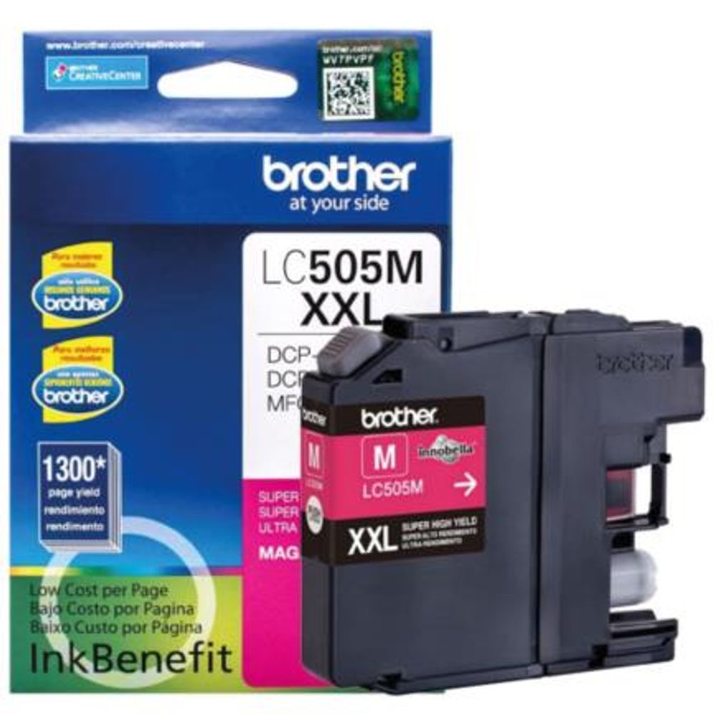 Cartucho de Tinta Brother LC505M Magenta 1300 Página(s) DCP-J100