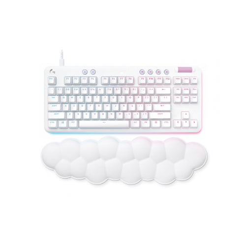 Teclado Gamer Logitech G713 LED RGB TKL, Teclado Mecánico, Logitech GX Brown, Alámbrico, USB, Blanco, Inglés