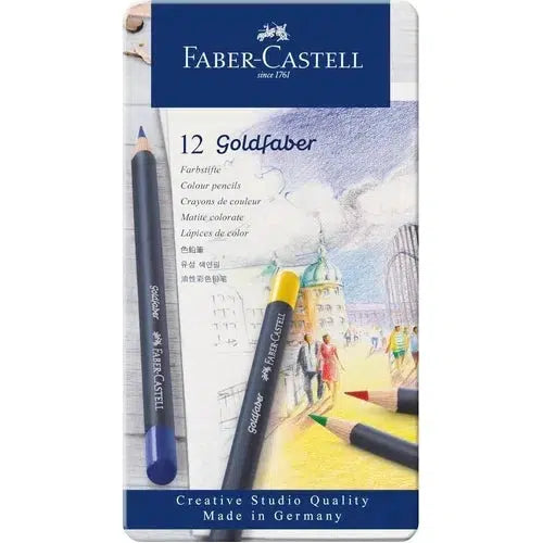 Lápices De Colores Faber Castell Profesional Goldfaber 12 Pz