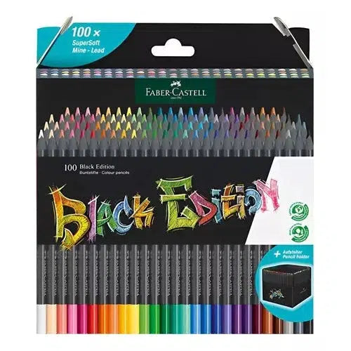 Lápices De Colores Faber Castell Super Soft Black Edition 100 Colores