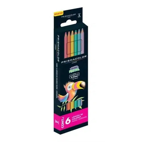 Lápices De Colores Prismacolor Junior Pastel Caja 6 Piezas