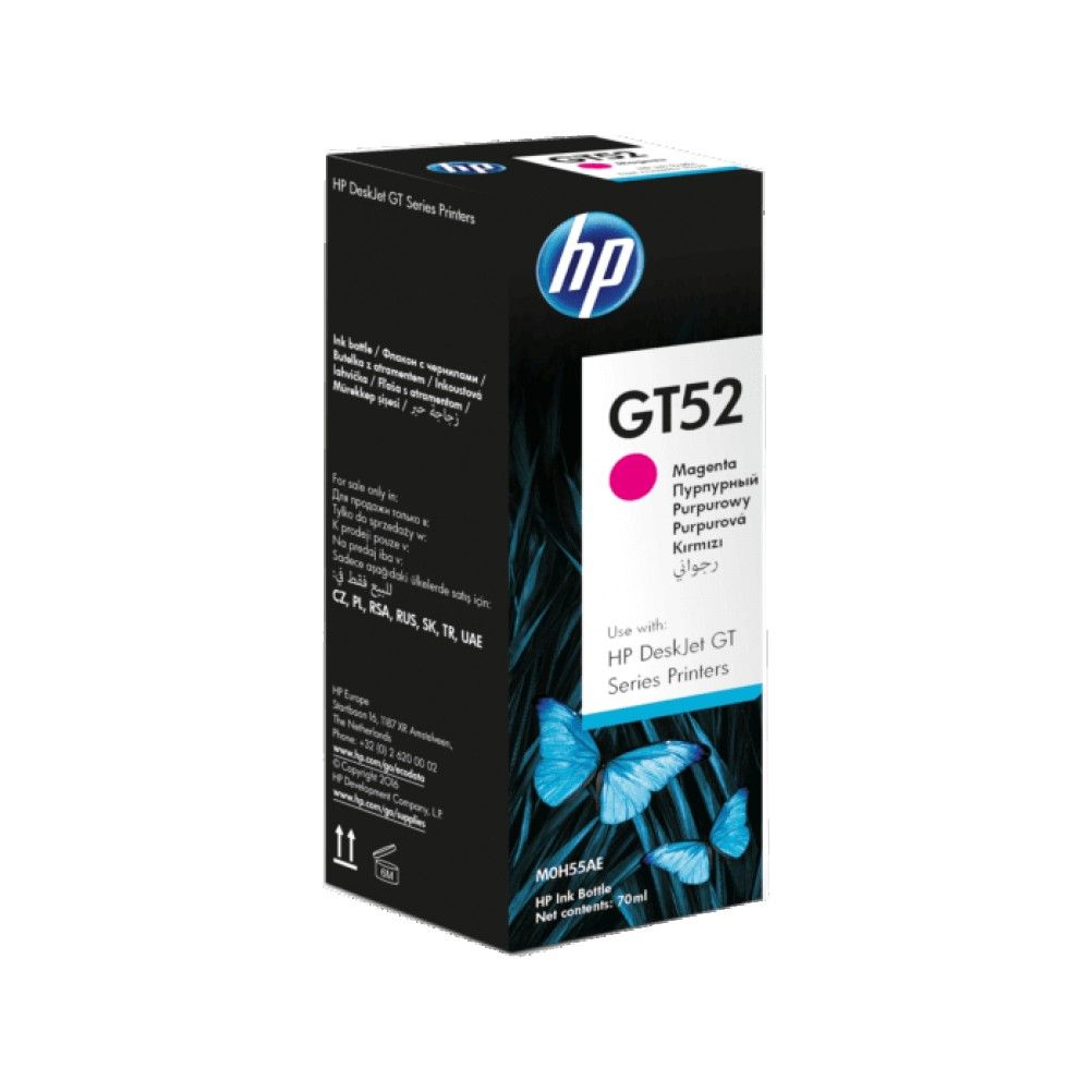 Botella de Tinta HP Original GT52 Magenta M0H55AL