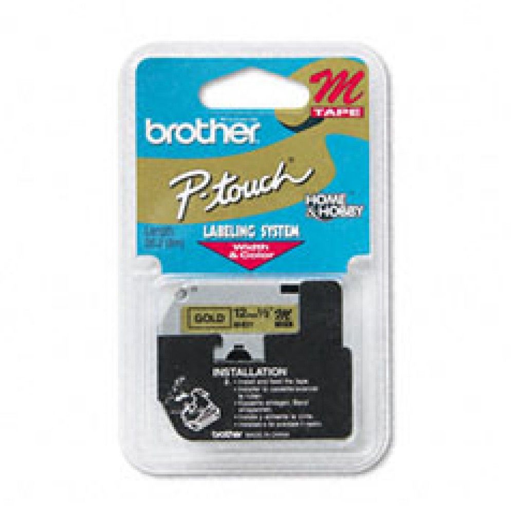 Cinta para Impresora de Etiquetas Brother M831 M Oro PT85 100,110