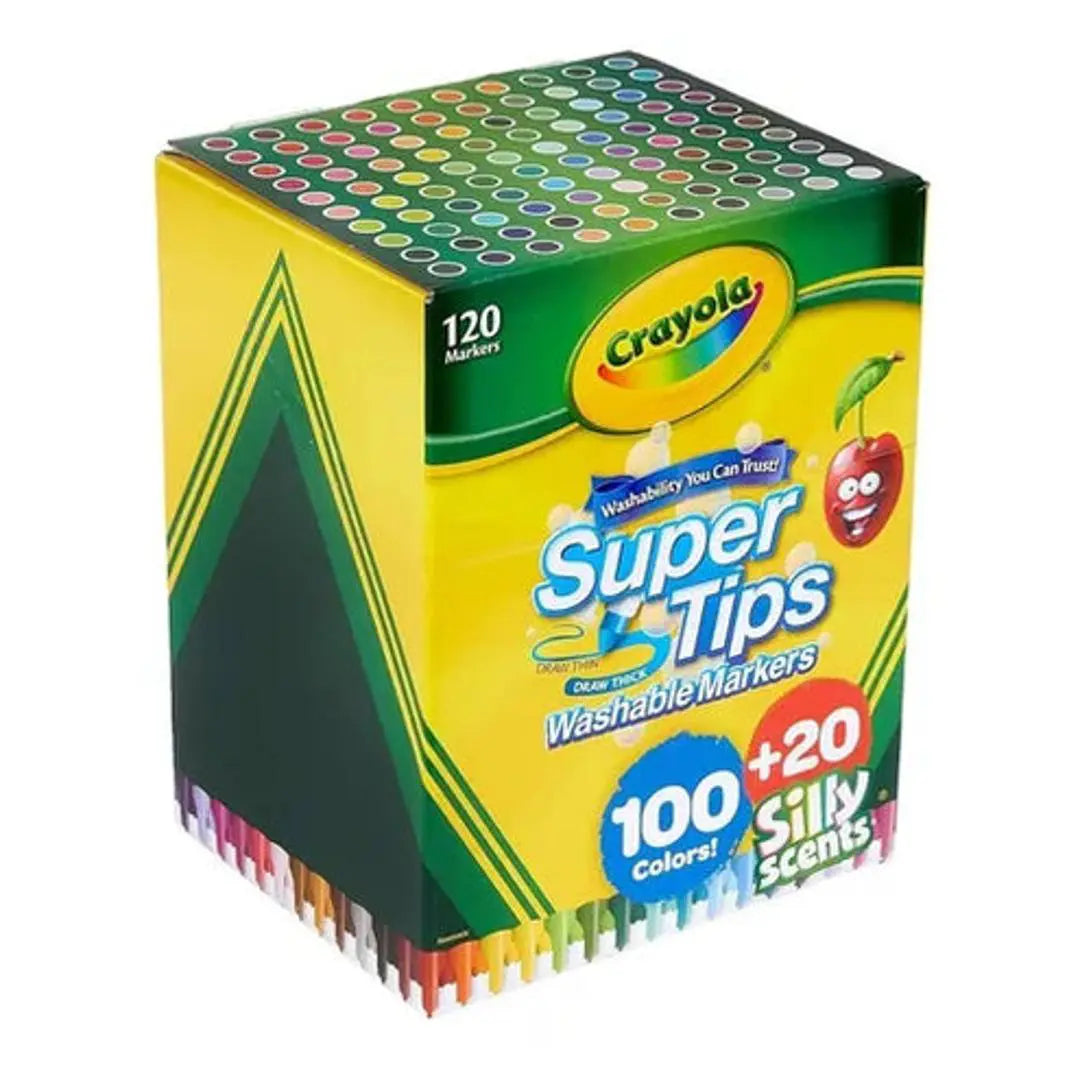 marcadores plumones crayola super tips