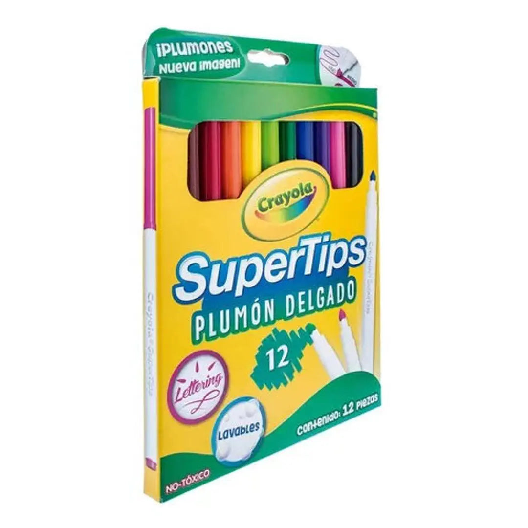 marcadores plumones crayola super tips