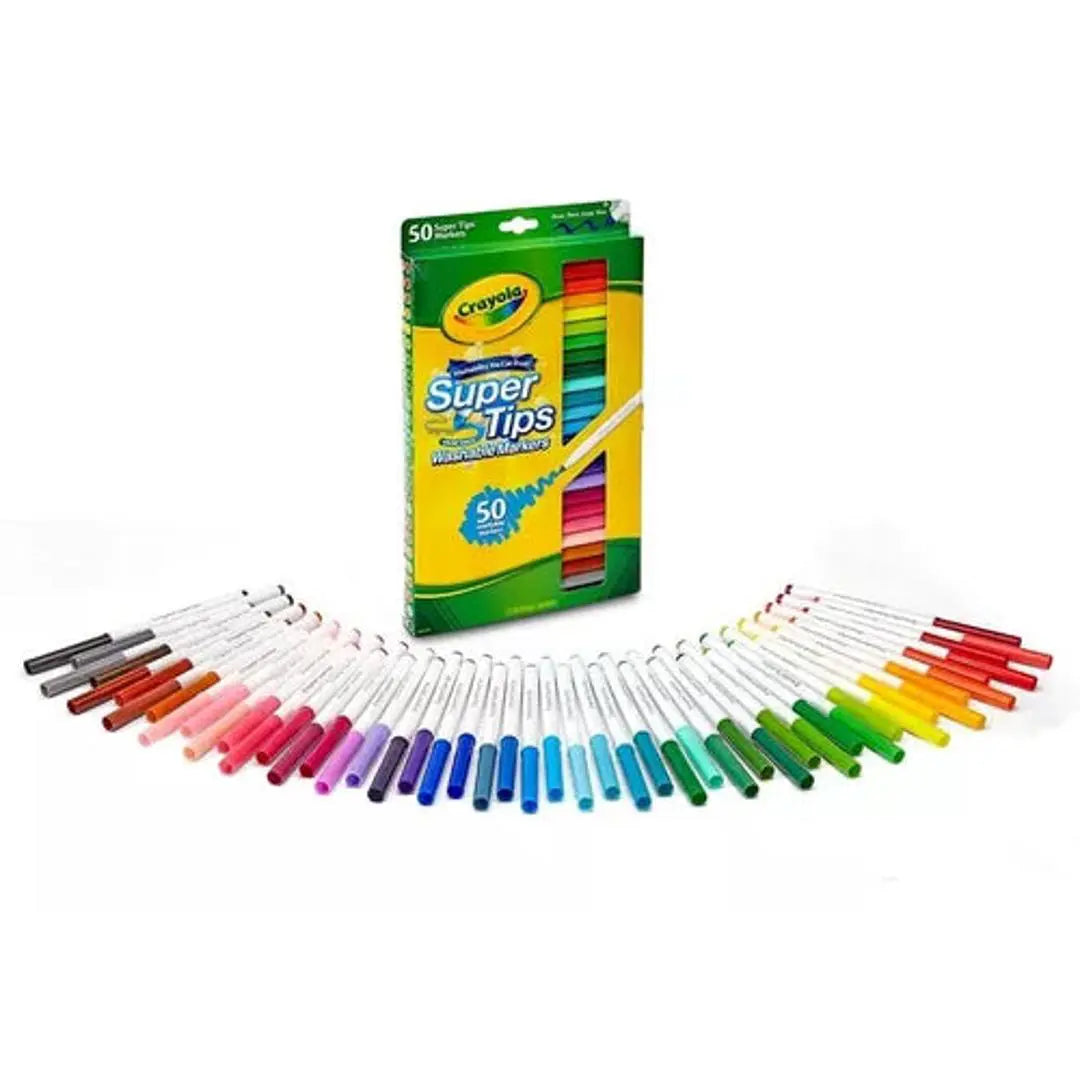 marcadores plumones crayola super tips