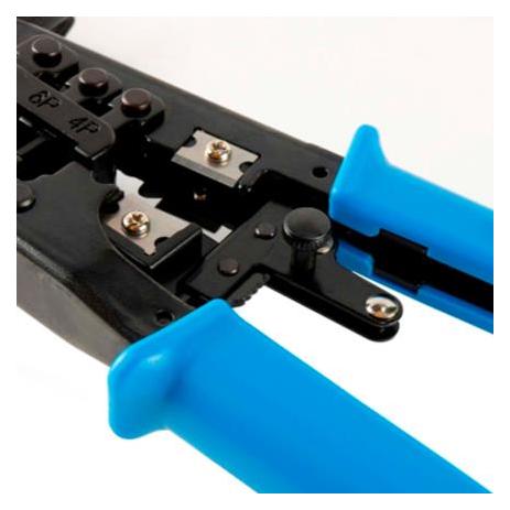 Tenaza Modular Nexxt Solutions con Prensa Terminal Pro-3 (8P8C/RJ45 - 6P6C/RJ12 - 6P4C/RJ11 - 6P2C - 4P4C - 4P2C)