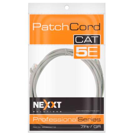 Nexxt Solutions Cable Patch Cat5e UTP RJ-45 Macho - RJ-45 Macho 2.1 Metros Gris