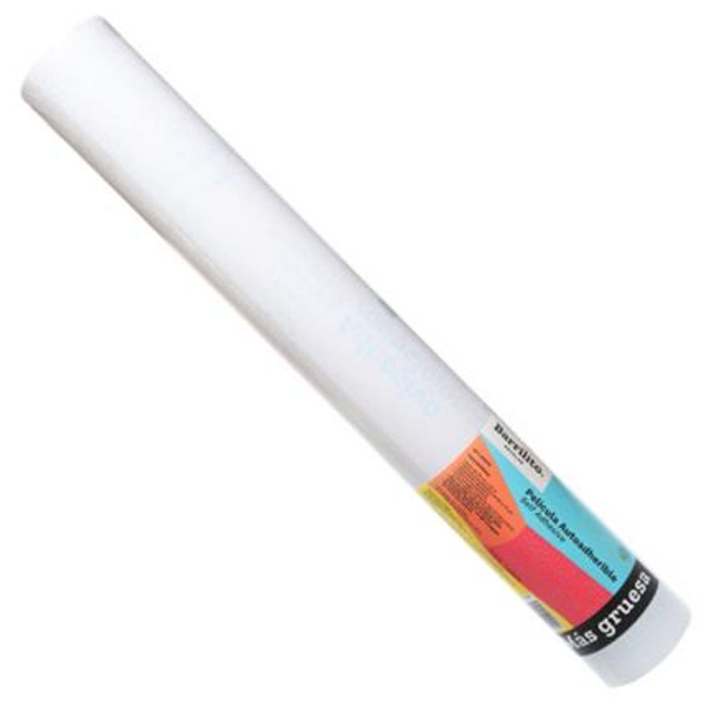 Rollo de Papel Autoadherible Barrilito (45cmx20m) 50 Micras PVC Transparente