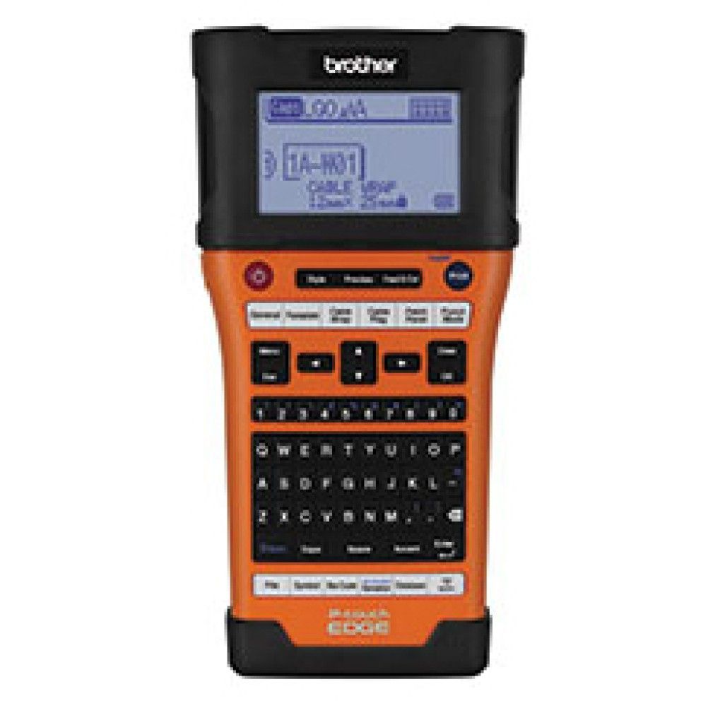 Impresora de Etiquetas Brother PT-E550W Transferencia Térmica Inalámbrico Wifi Negro, Naranja