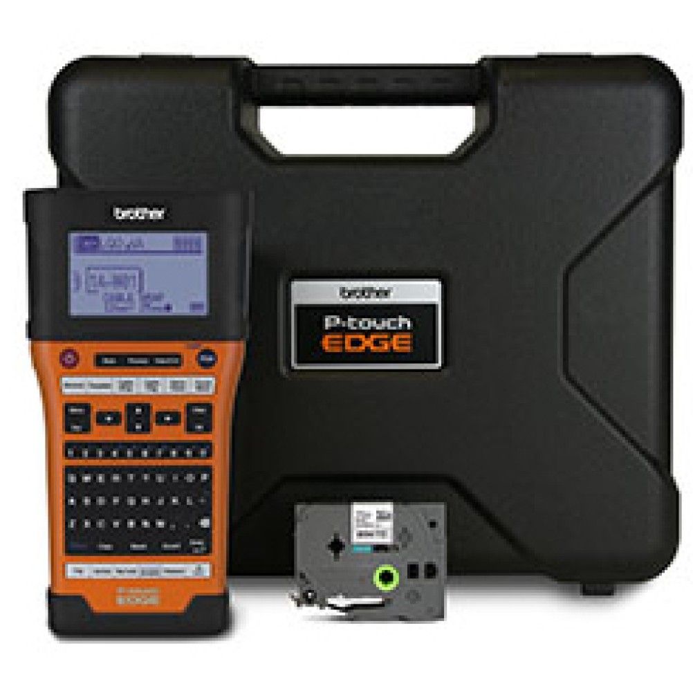 Impresora de Etiquetas Brother PT-E550W Transferencia Térmica Inalámbrico Wifi Negro, Naranja